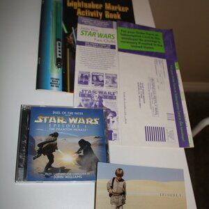 STAR WARS EPISODE 1 SOUNDTRACK AND ACCESORIES